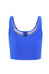 Square Neck Sleeveless Print Tankini Set